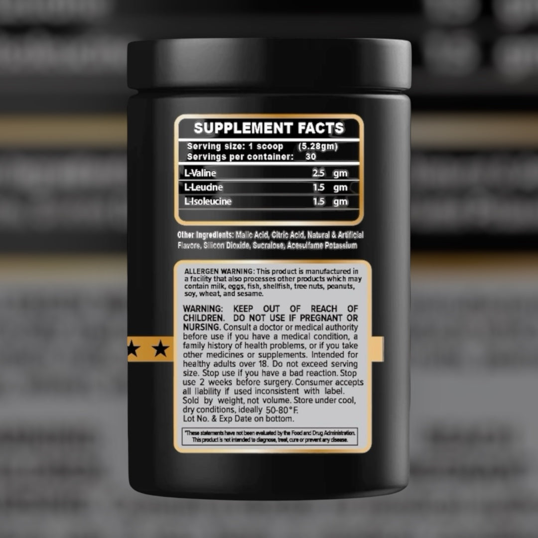 BCAA- Branch Chain Amino Acid, Electrolyte Hydration Drink